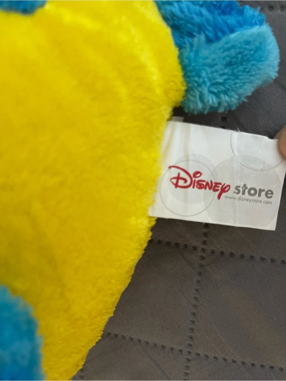 Disney Yellow and Blue Plush Fish Character Toy (Good)